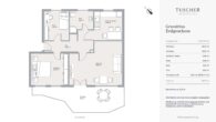 Grundriss - Top gepflegte 3-Zi.-EG-Wohnung mit Südgarten & TG-Stellplatz!