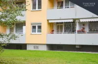 Blick auf d. Westbalkon